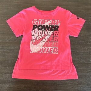 Nike Girls Medium (5/6) Pink Tee